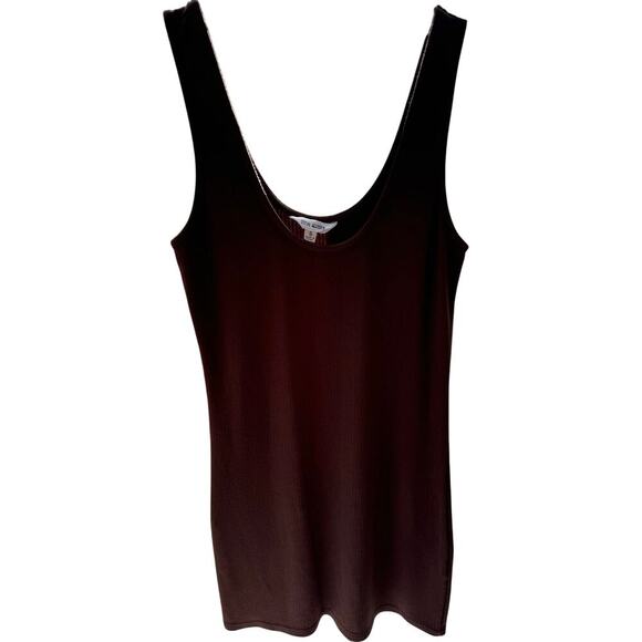 Steve Madden “Becca” chocolate brown tank mini dress size small. - Picture 2 of 9